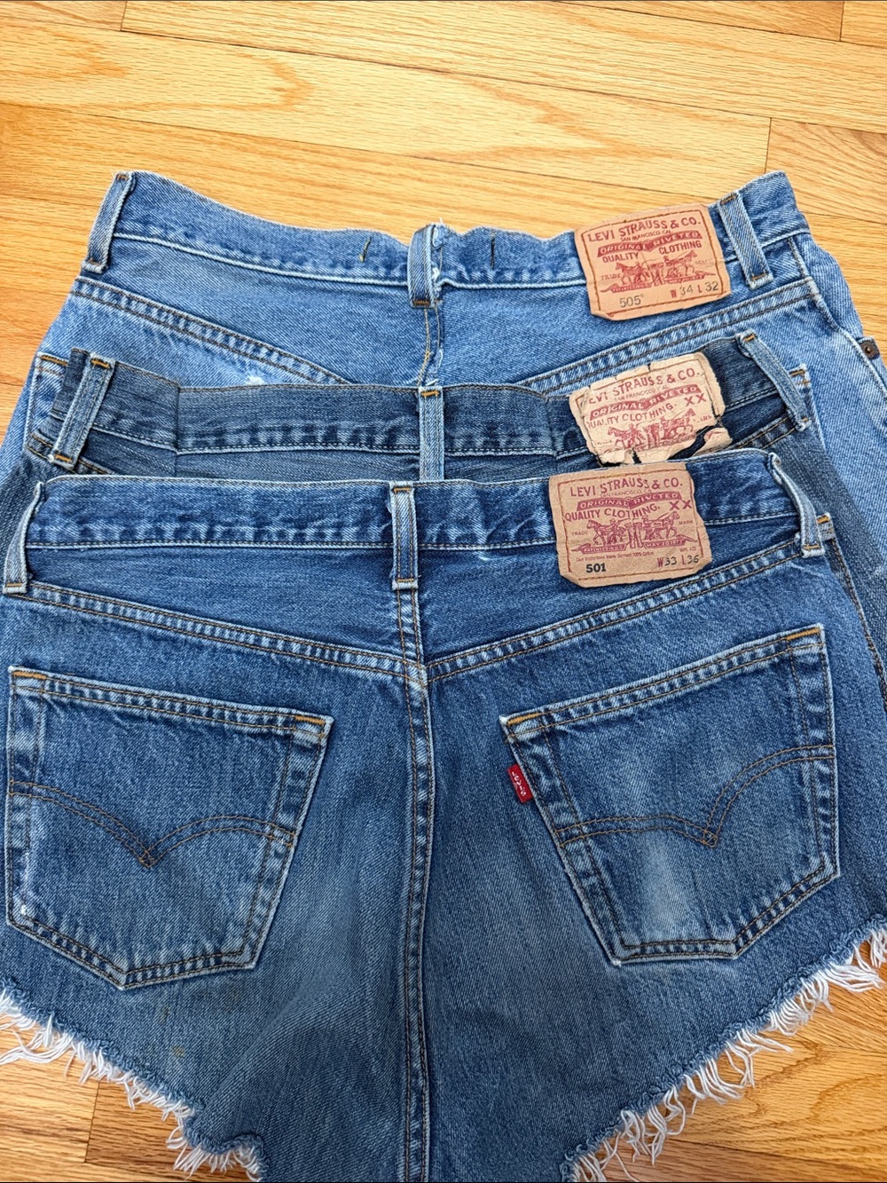 Vintage Levi shorts- 3 pairs